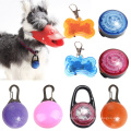 wholesale Pet Bone Shaped Led Safety Pendant Puppy Dog Light Up Tags Flasher Blinker